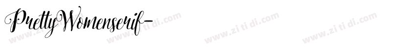 PrettyWomenserif字体转换