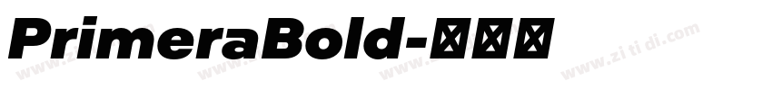 PrimeraBold字体转换