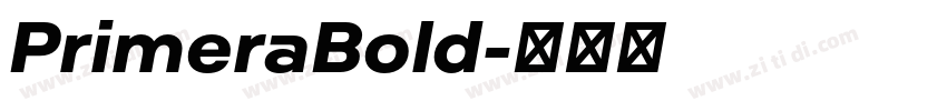 PrimeraBold字体转换