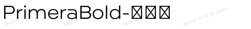 PrimeraBold字体转换