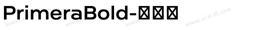 PrimeraBold字体转换