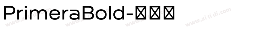 PrimeraBold字体转换
