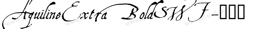 AquilineExtraBoldSWF字体转换