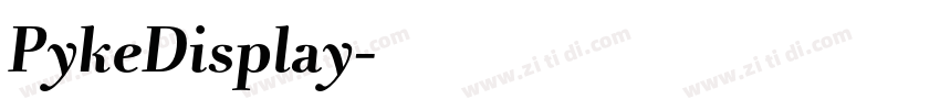 PykeDisplay字体转换 PykeDisplay字体转换