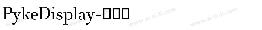 PykeDisplay字体转换 PykeDisplay字体转换