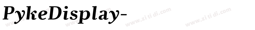 PykeDisplay字体转换 PykeDisplay字体转换