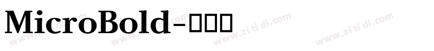 MicroBold字体转换