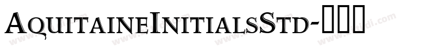 AquitaineInitialsStd字体转换