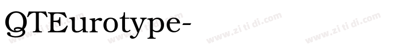 QTEurotype字体转换