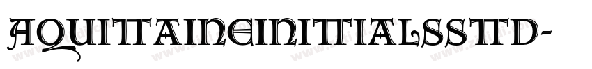 AquitaineInitialsStd字体转换