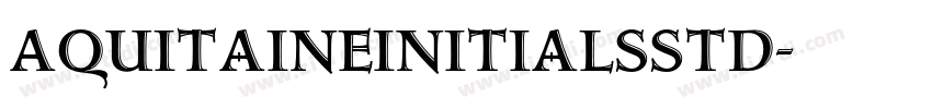 AquitaineInitialsStd字体转换