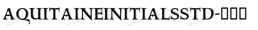 AquitaineInitialsStd字体转换