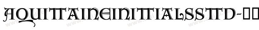 AquitaineInitialsStd字体转换