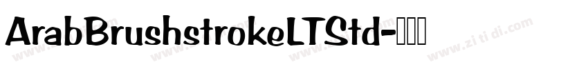 ArabBrushstrokeLTStd字体转换