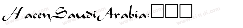 HacenSaudiArabia字体转换
