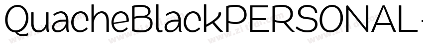 QuacheBlackPERSONAL字体转换