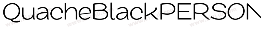 QuacheBlackPERSONAL字体转换