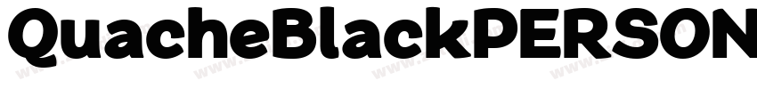 QuacheBlackPERSONAL字体转换