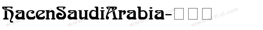 HacenSaudiArabia字体转换