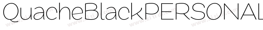 QuacheBlackPERSONAL字体转换