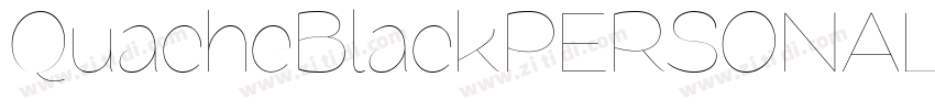 QuacheBlackPERSONAL字体转换