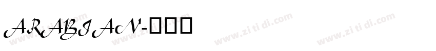 ARABIAN字体转换