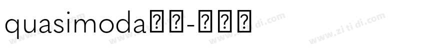 quasimoda字体字体转换
