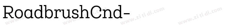 RoadbrushCnd字体转换
