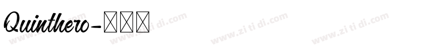 Quinthero字体转换