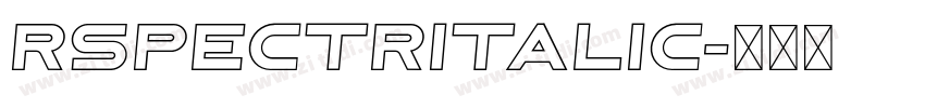 RSpectrItalic字体转换