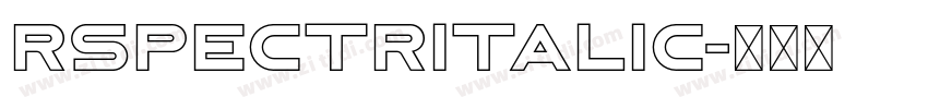 RSpectrItalic字体转换