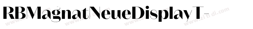 RBMagnatNeueDisplayT字体转换