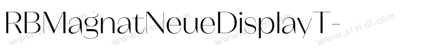 RBMagnatNeueDisplayT字体转换