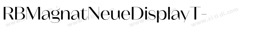 RBMagnatNeueDisplayT字体转换
