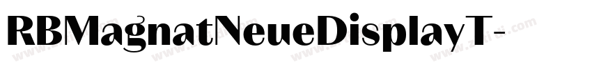 RBMagnatNeueDisplayT字体转换