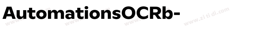 AutomationsOCRb字体转换