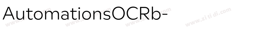AutomationsOCRb字体转换