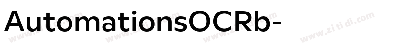 AutomationsOCRb字体转换