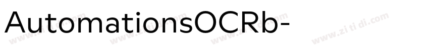 AutomationsOCRb字体转换