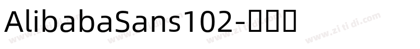 AlibabaSans102字体转换