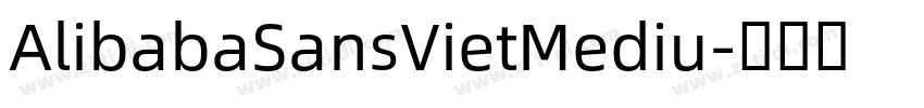 AlibabaSansVietMediu字体转换