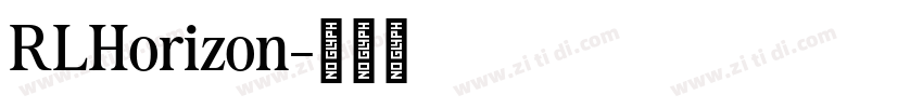 RLHorizon字体转换
