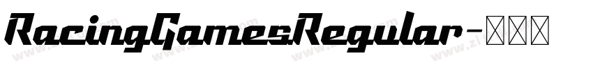 RacingGamesRegular字体转换