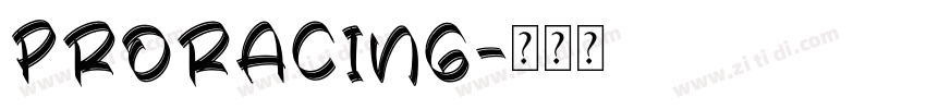 ProRacing字体转换