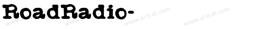 RoadRadio字体转换