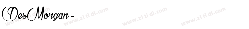 DesMorgan字体转换