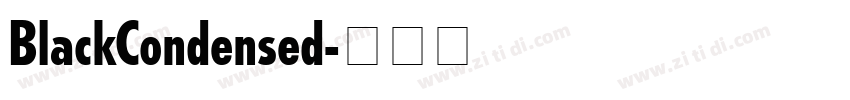 BlackCondensed字体转换