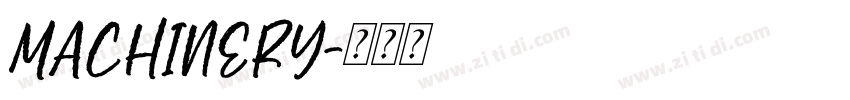 MACHINERY字体转换