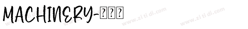 MACHINERY字体转换