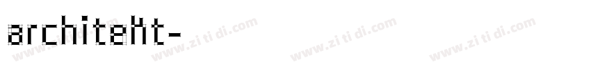 Architekt字体转换